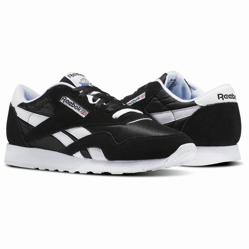 Reebok Classic Nylon Tenisky Panske - Čierne/Biele HB7127IR